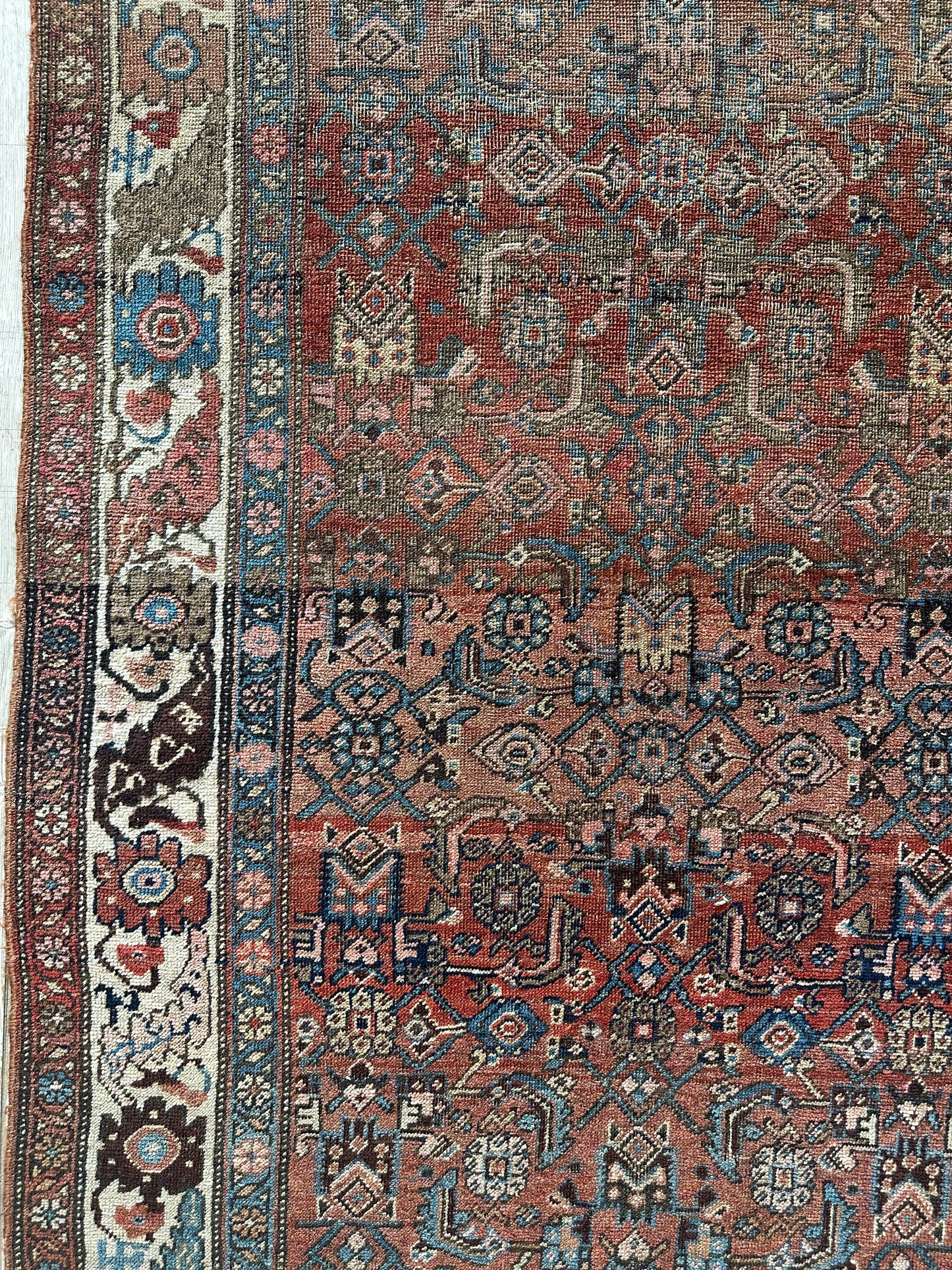 Antique Late 19th Century Persian Kurdish Gholtogh Rug 4 x 7 - Tampa Home & Garden Store