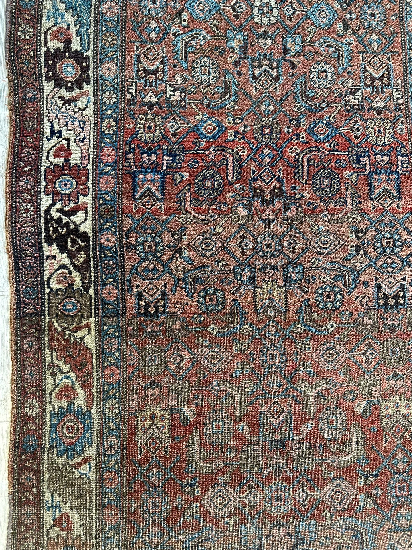 Antique Late 19th Century Persian Kurdish Gholtogh Rug 4 x 7 - Tampa Home & Garden Store