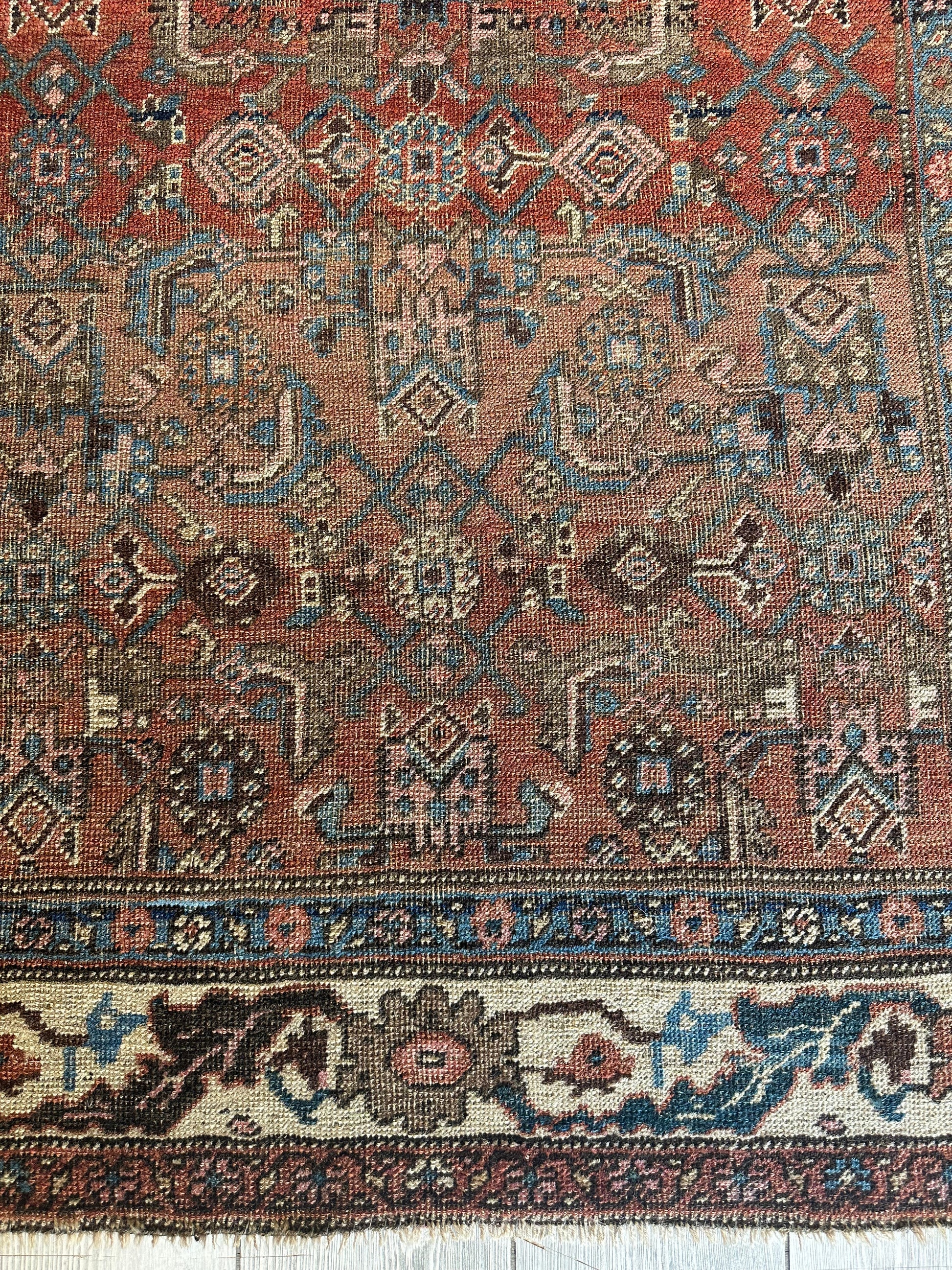 Antique Late 19th Century Persian Kurdish Gholtogh Rug 4 x 7 - Tampa Home & Garden Store