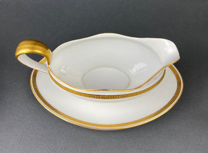 Antique Limoges Porcelain Tureen.  Wedding Band China. Soup Serving Dish. Finest Porcelain by Haviland, France - Tampa Home & Garden Store