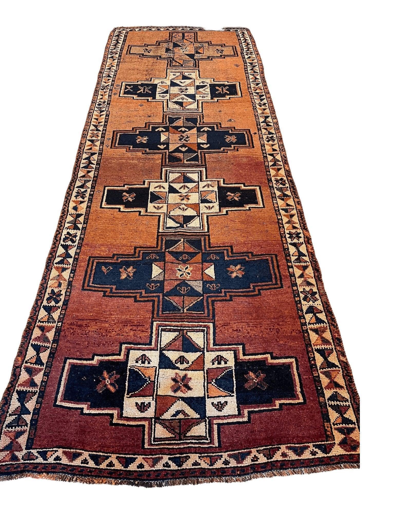 Antique Luri Persian Tribal Rug 4’4”x12’9” - Tampa Home & Garden Store