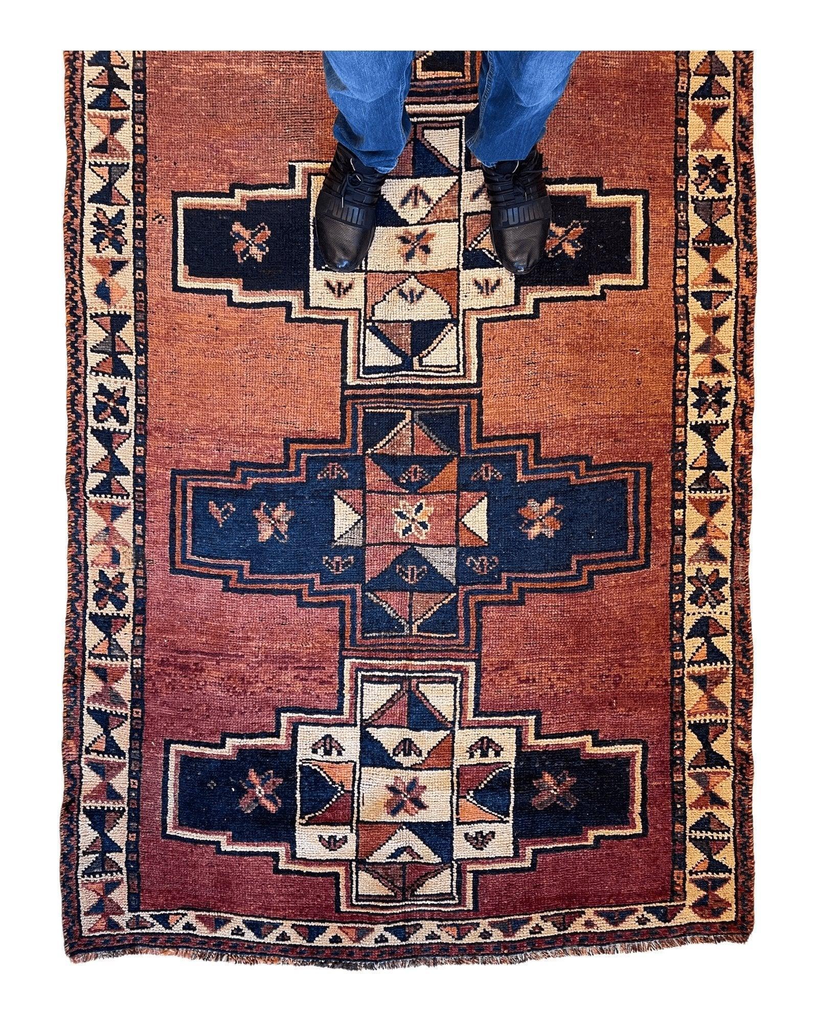 Antique Luri Persian Tribal Rug 4’4”x12’9” - Tampa Home & Garden Store