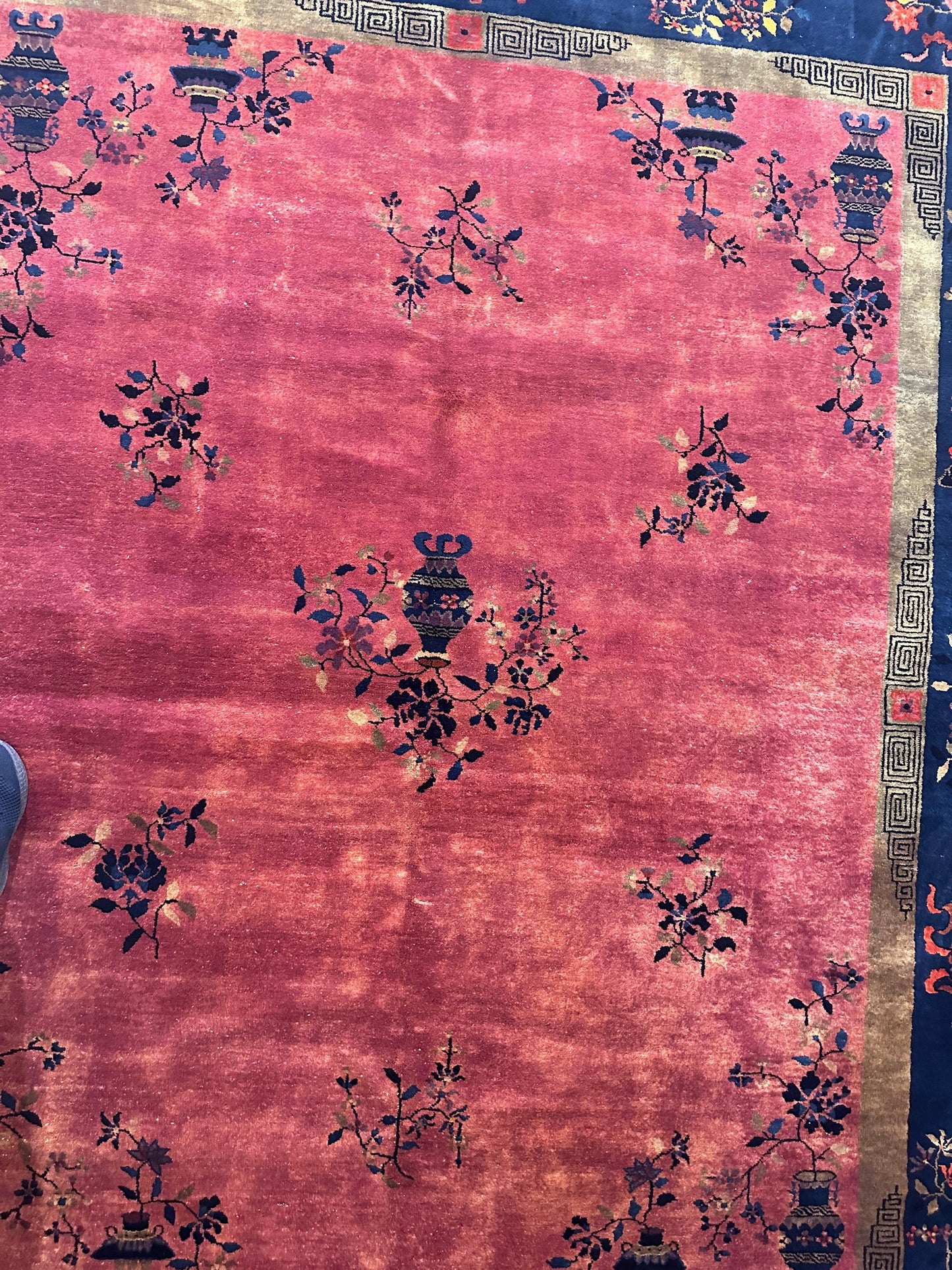 Antique Nicholas Chinese Art Deco Rug - 8'2" X 9'9" - Tampa Home & Garden Store