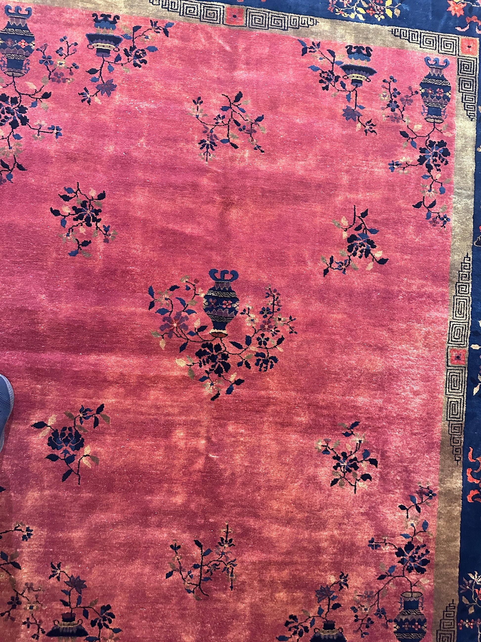 Antique Nicholas Chinese Art Deco Rug - 8'2" X 9'9" - Tampa Home & Garden Store