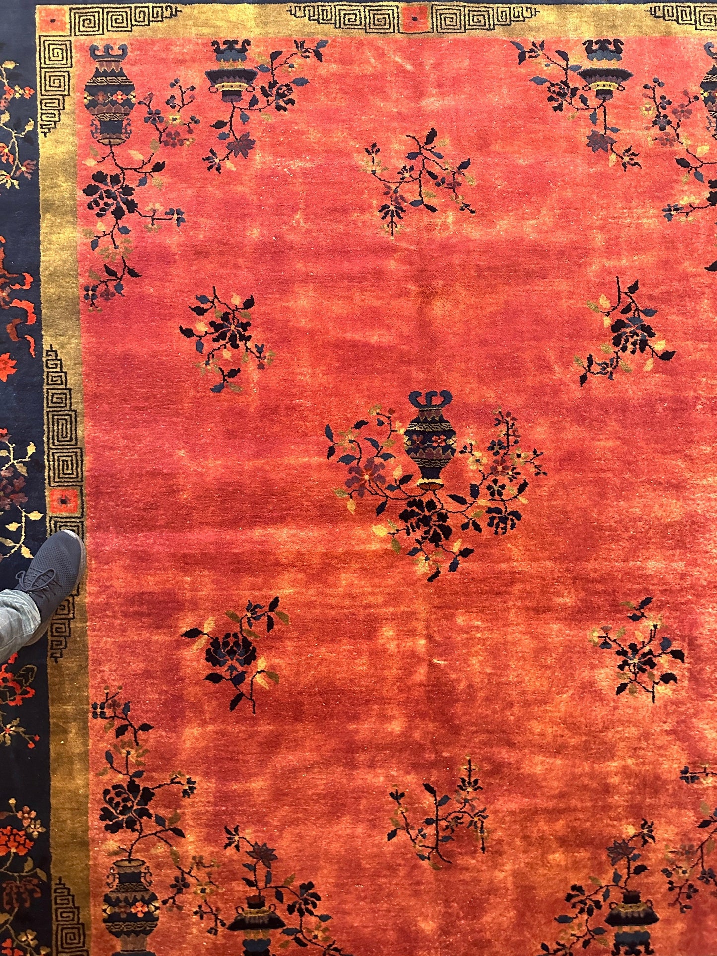 Antique Nicholas Chinese Art Deco Rug - 8'2" X 9'9" - Tampa Home & Garden Store