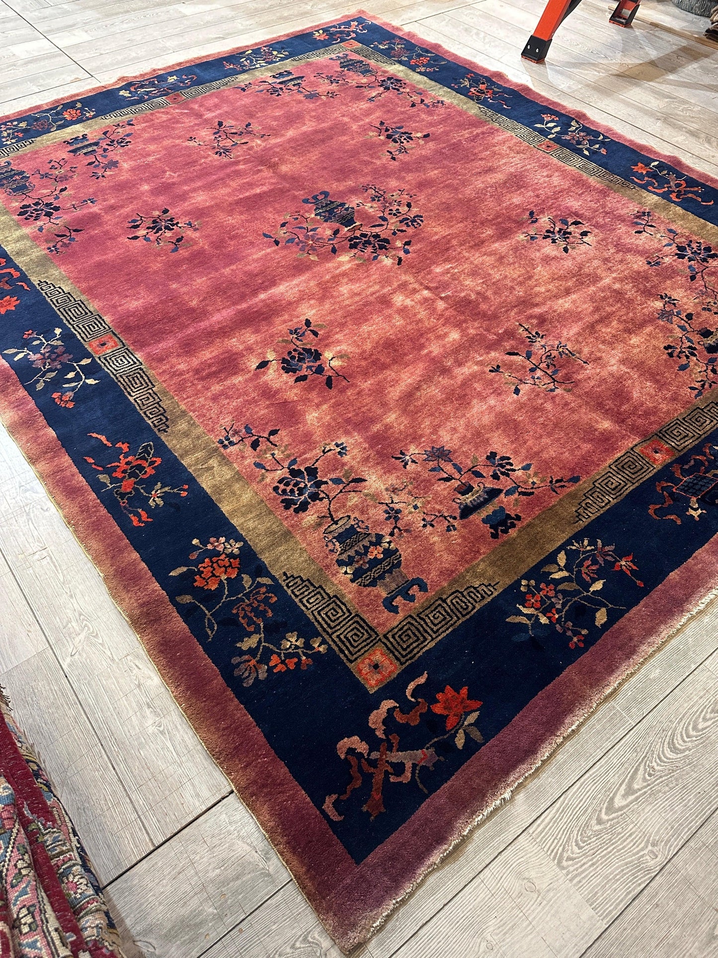 Antique Nicholas Chinese Art Deco Rug - 8'2" X 9'9" - Tampa Home & Garden Store