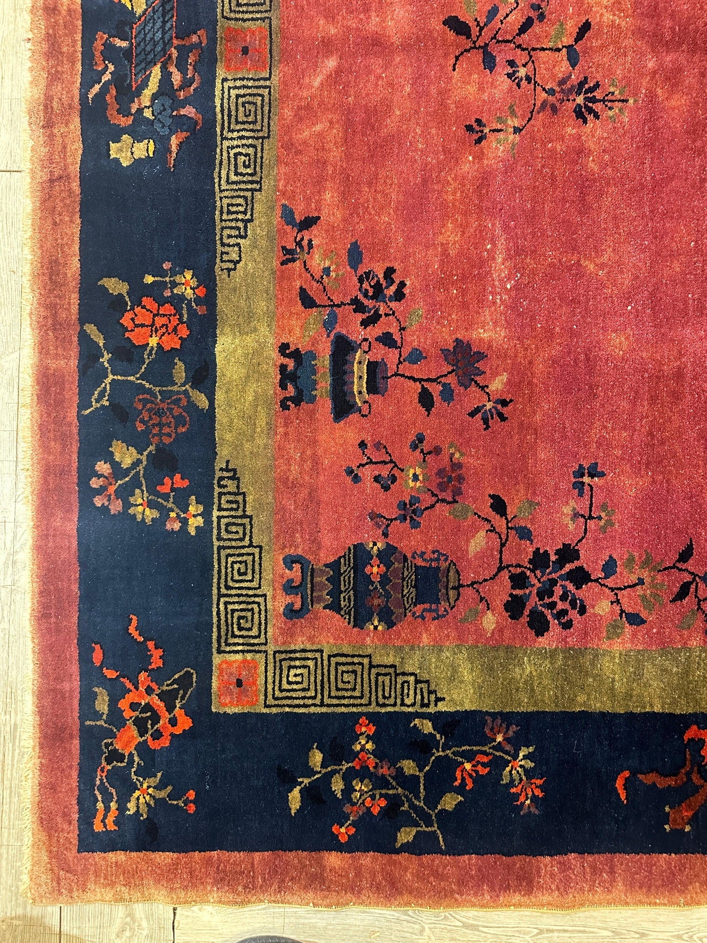 Antique Nicholas Chinese Art Deco Rug - 8'2" X 9'9" - Tampa Home & Garden Store