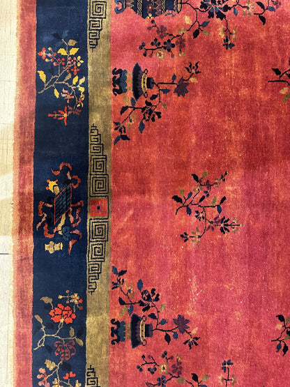Antique Nicholas Chinese Art Deco Rug - 8'2" X 9'9" - Tampa Home & Garden Store