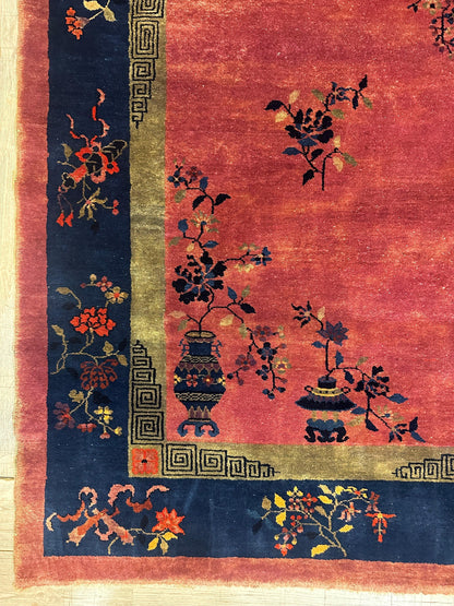 Antique Nicholas Chinese Art Deco Rug - 8'2" X 9'9" - Tampa Home & Garden Store