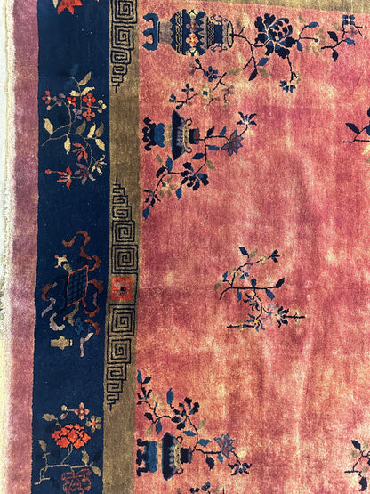 Antique Nicholas Chinese Art Deco Rug - 8'2" X 9'9" - Tampa Home & Garden Store