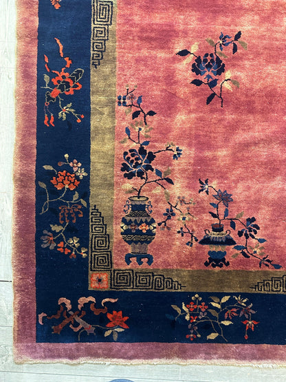 Antique Nicholas Chinese Art Deco Rug - 8'2" X 9'9" - Tampa Home & Garden Store