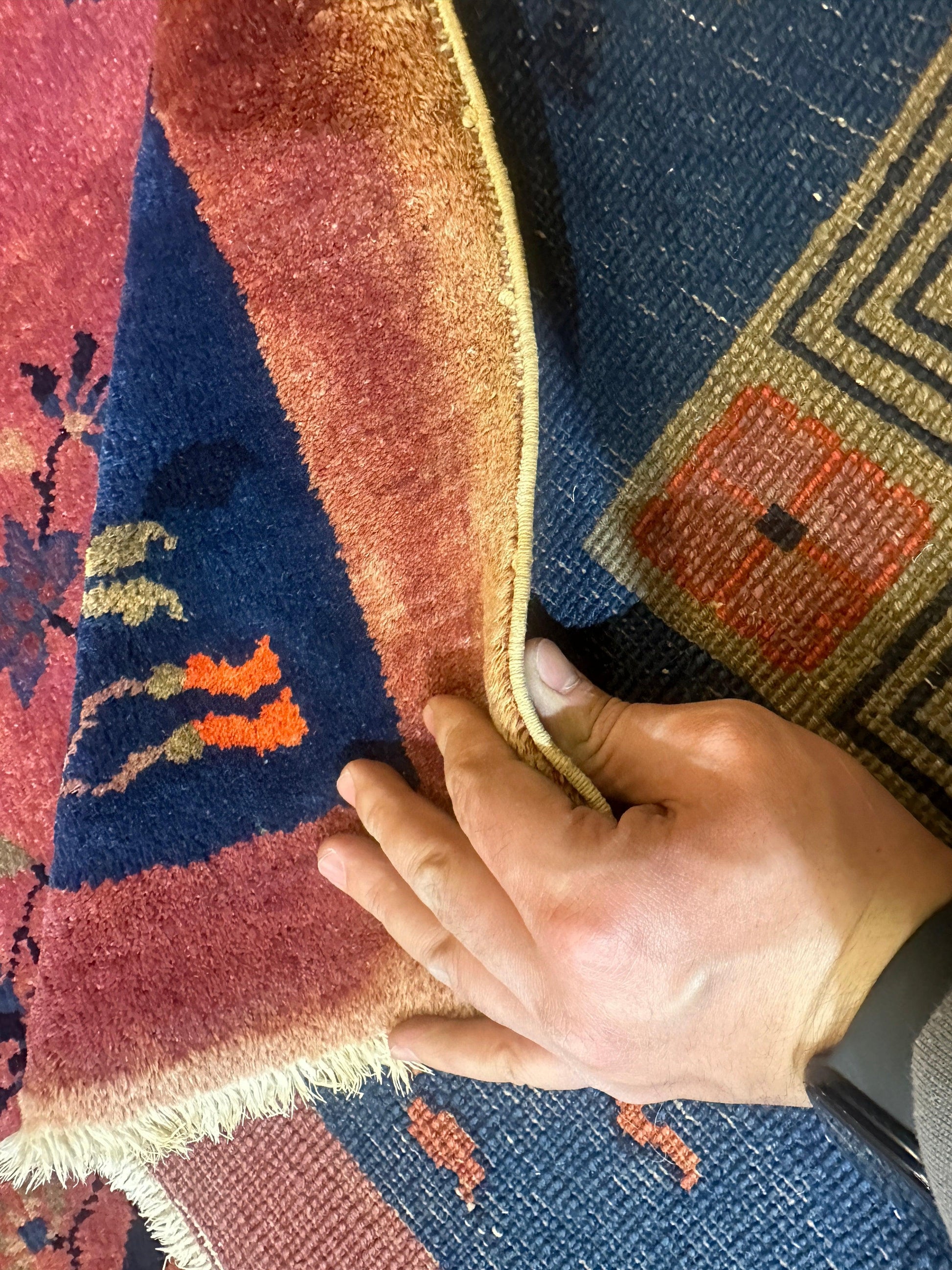 Antique Nicholas Chinese Art Deco Rug - 8'2" X 9'9" - Tampa Home & Garden Store