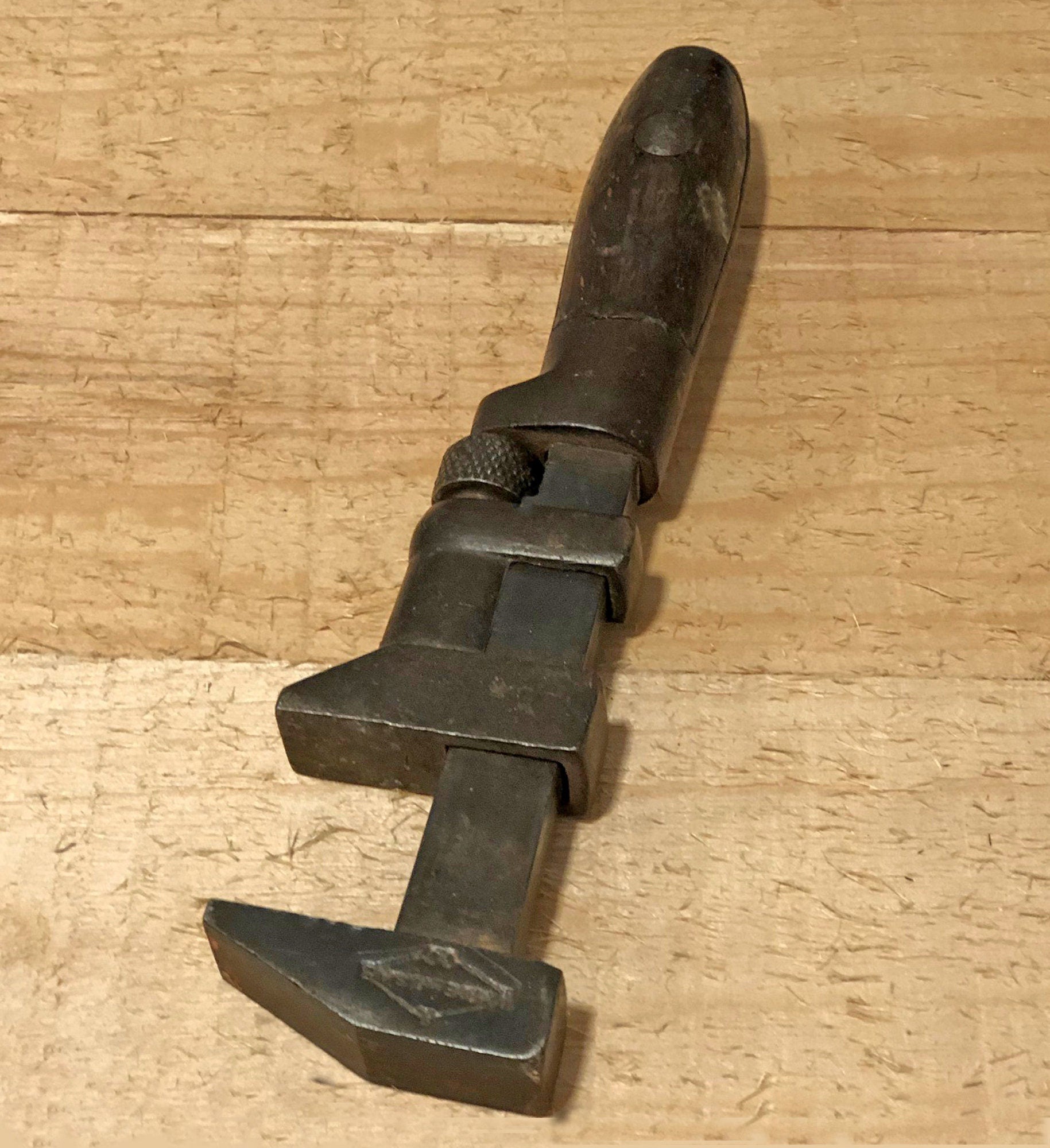 Antique OPI & PRY Craft Man Wrench.  Collectible Manual Tool with Wooden Handle. Gift for Him for Christmas. - Tampa Home & Garden Store