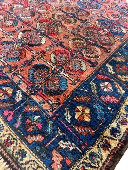 Antique One of Kind Persian Hamedan Enjelas Rug 3’11” x 4’4” - Tampa Home & Garden Store