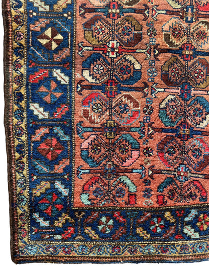 Antique One of Kind Persian Hamedan Enjelas Rug 3’11” x 4’4” - Tampa Home & Garden Store