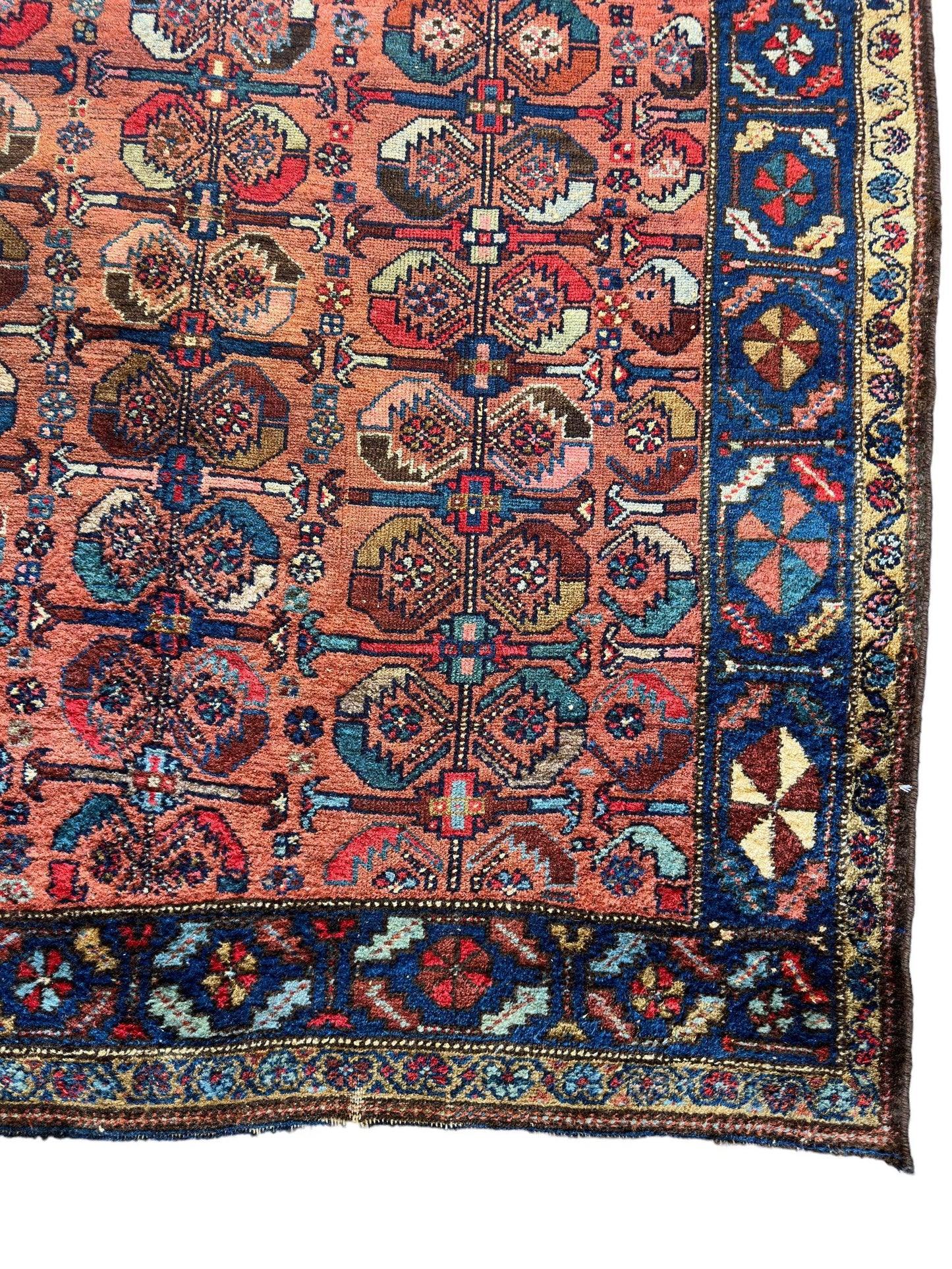 Antique One of Kind Persian Hamedan Enjelas Rug 3’11” x 4’4” - Tampa Home & Garden Store