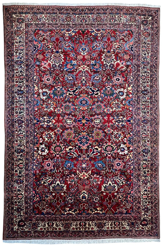 Antique Persian Bakhtiari Rug – Timeless Masterpiece 8'6" x 13'2" - Tampa Home & Garden Store