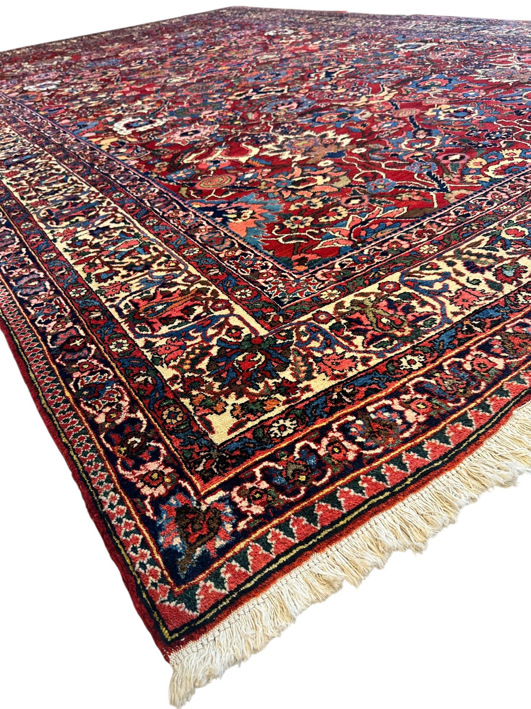 Antique Persian Bakhtiari Rug – Timeless Masterpiece 8'6" x 13'2" - Tampa Home & Garden Store