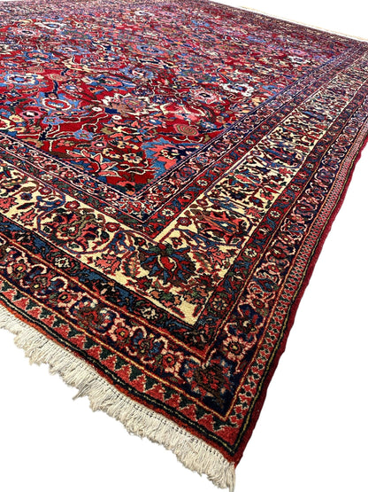 Antique Persian Bakhtiari Rug – Timeless Masterpiece 8'6" x 13'2" - Tampa Home & Garden Store