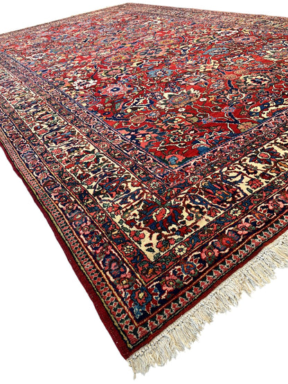 Antique Persian Bakhtiari Rug – Timeless Masterpiece 8'6" x 13'2" - Tampa Home & Garden Store