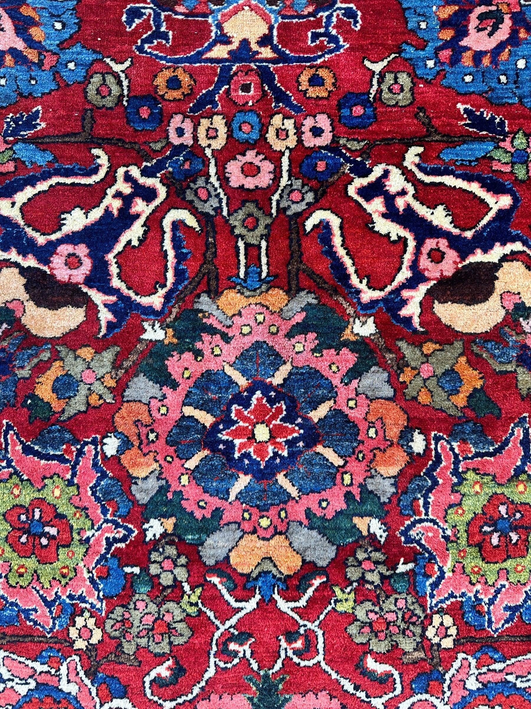 Antique Persian Bakhtiari Rug – Timeless Masterpiece 8'6" x 13'2" - Tampa Home & Garden Store