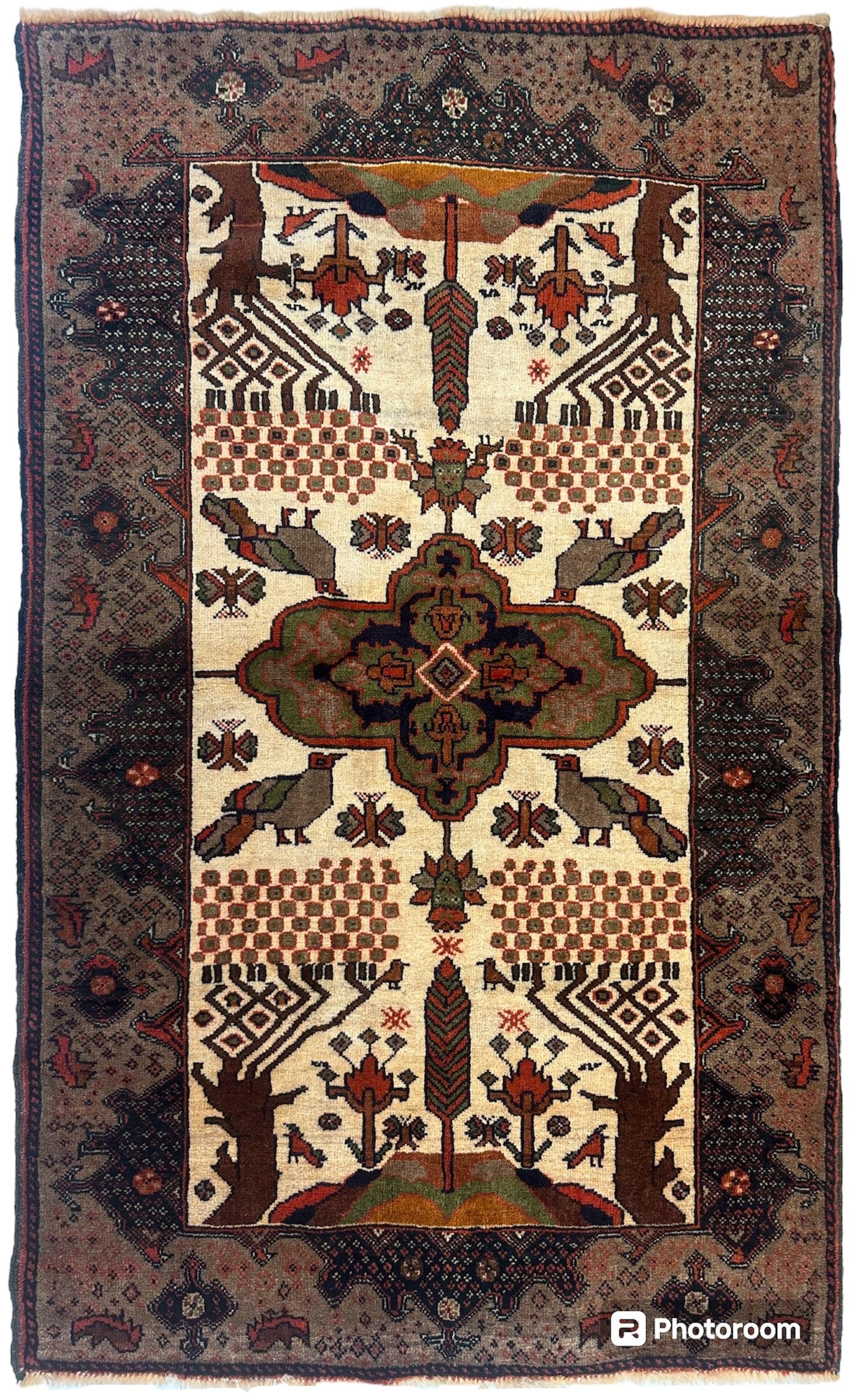 Antique Persian Baloch, Baluch Rug 2’10 x 4’8” - Tampa Home & Garden Store