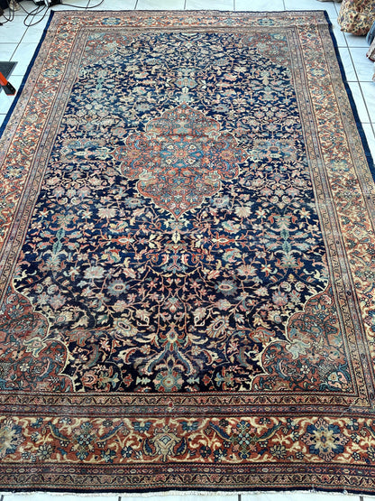 Antique Persian Mahal Rug 8’3”x12’ - Circa 1900 Treasure - Tampa Home & Garden Store