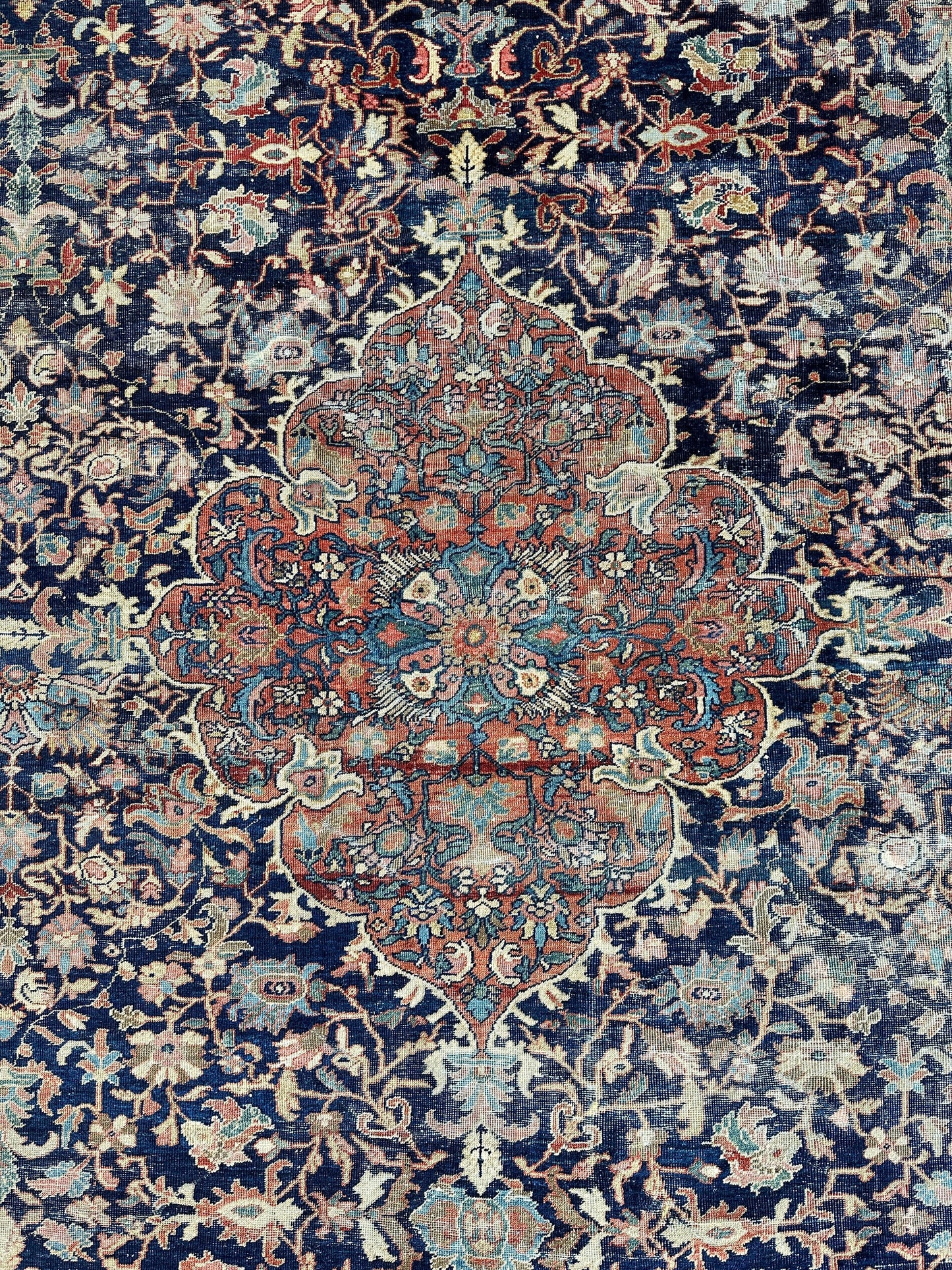Antique Persian Mahal Rug 8’3”x12’ - Circa 1900 Treasure - Tampa Home & Garden Store