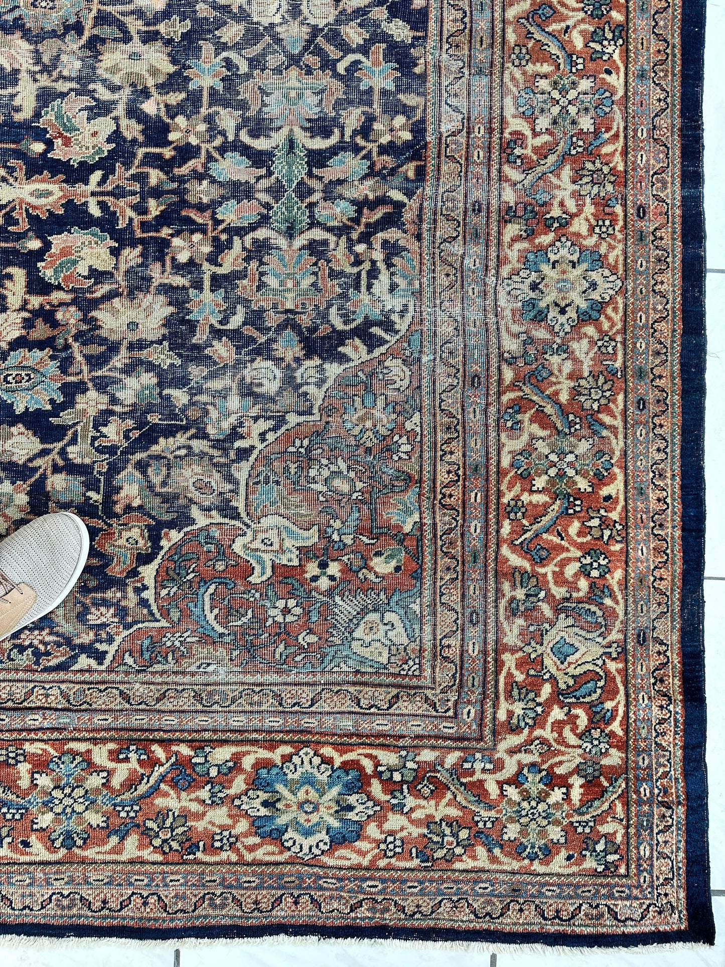 Antique Persian Mahal Rug 8’3”x12’ - Circa 1900 Treasure - Tampa Home & Garden Store