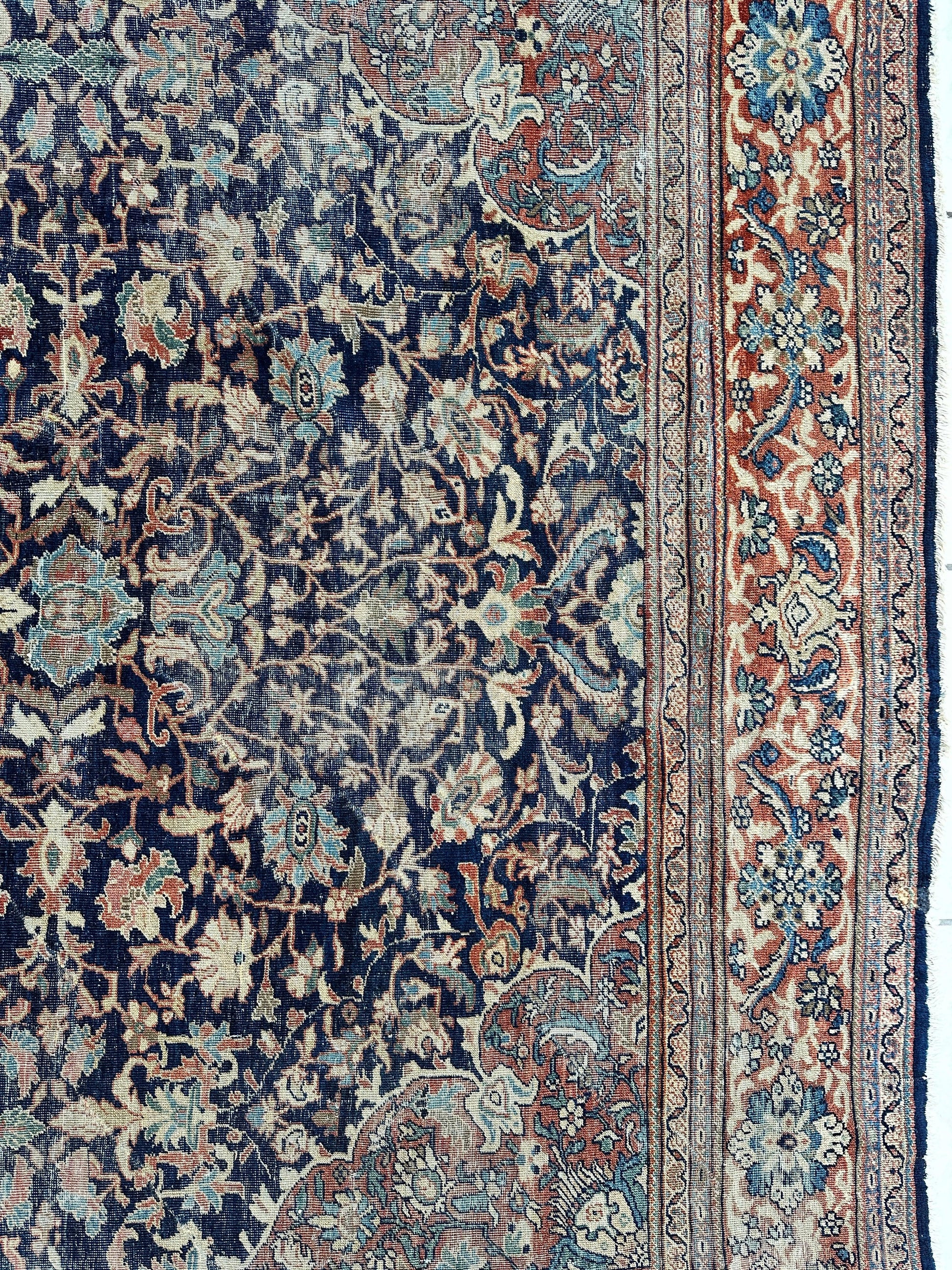Antique Persian Mahal Rug 8’3”x12’ - Circa 1900 Treasure - Tampa Home & Garden Store