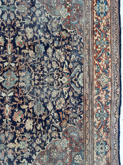 Antique Persian Mahal Rug 8’3”x12’ - Circa 1900 Treasure - Tampa Home & Garden Store