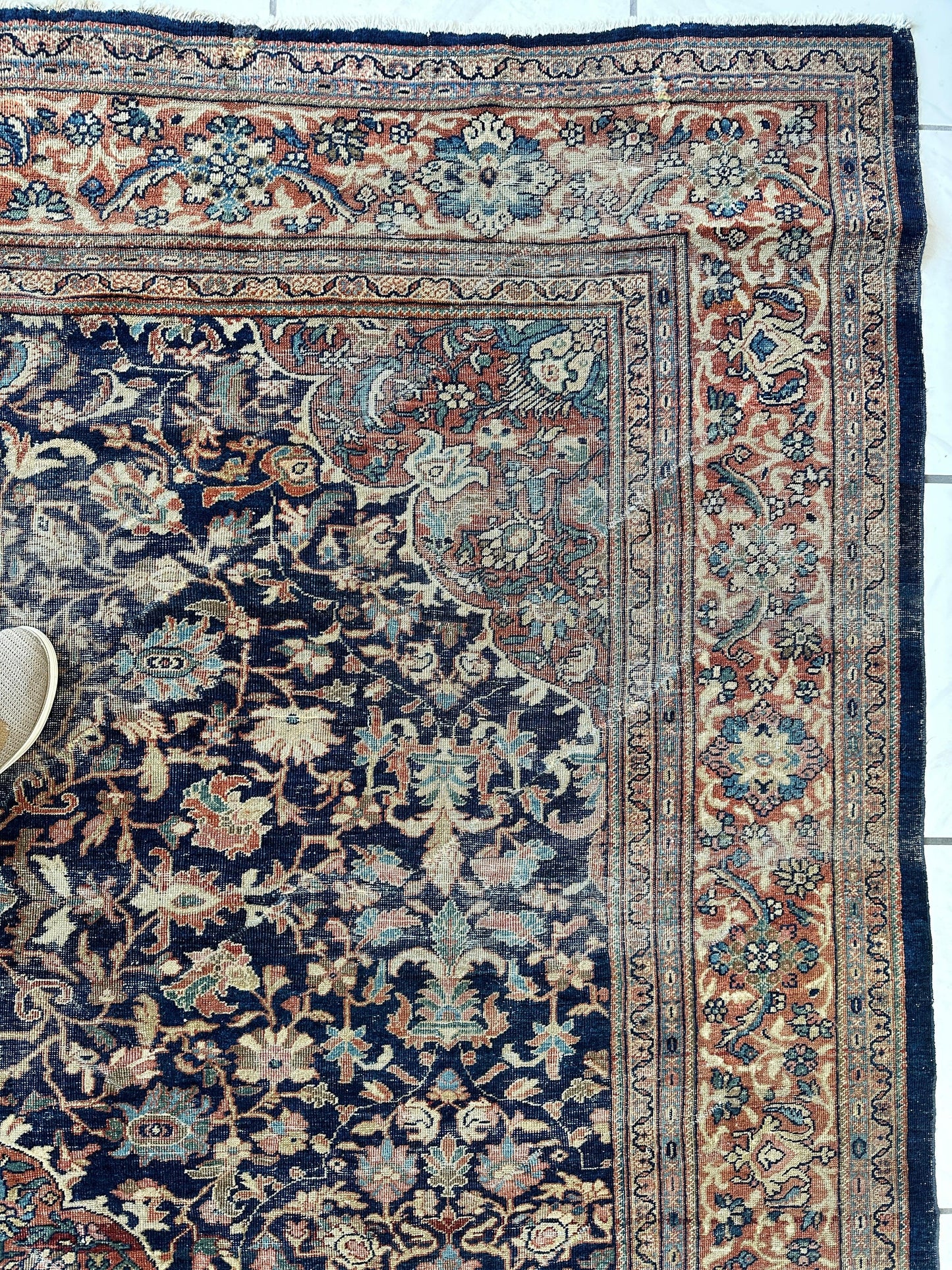 Antique Persian Mahal Rug 8’3”x12’ - Circa 1900 Treasure - Tampa Home & Garden Store