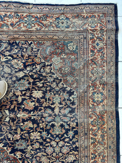 Antique Persian Mahal Rug 8’3”x12’ - Circa 1900 Treasure - Tampa Home & Garden Store