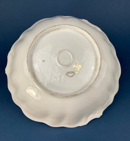 Antique Plate and Bowl by Milton, Imperial Vienna. Hand-Painted Tea Roses. Collectible Dessert Plate and Serving Bowl. - Tampa Home & Garden Store