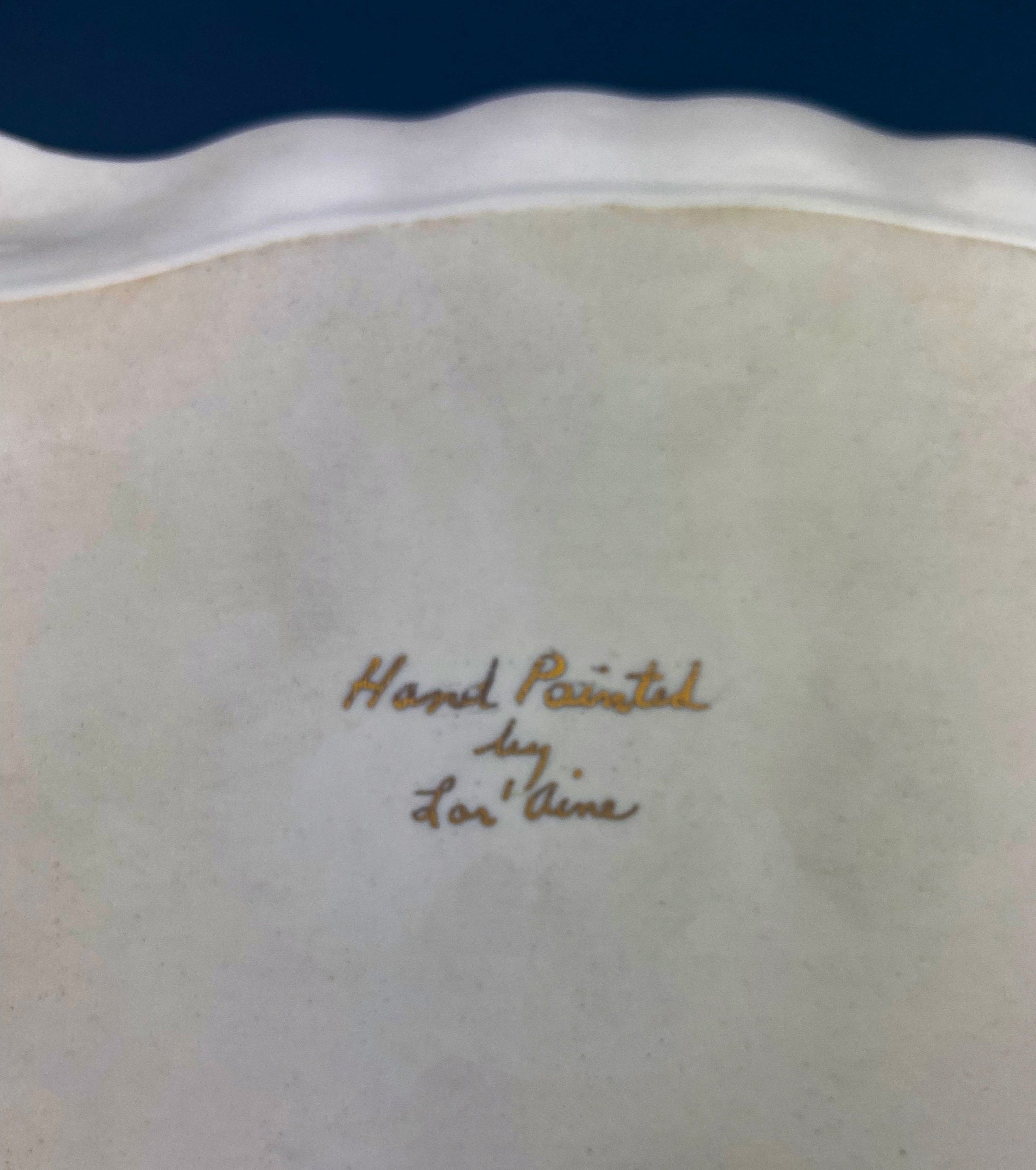 Antique Porcelain Tray for Cosmetics, Perfume, Bath Products, as Breakfast Tray or for Tea Parties. Hand-Painted & Signed by Artist. - Tampa Home & Garden Store