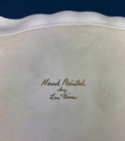 Antique Porcelain Tray for Cosmetics, Perfume, Bath Products, as Breakfast Tray or for Tea Parties. Hand-Painted & Signed by Artist. - Tampa Home & Garden Store