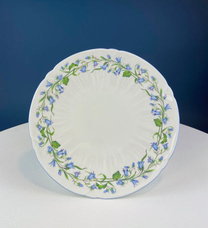 Antique Shelley Porcelain Cup and Saucer: Blue Rock Floral Pattern - Tampa Home & Garden Store