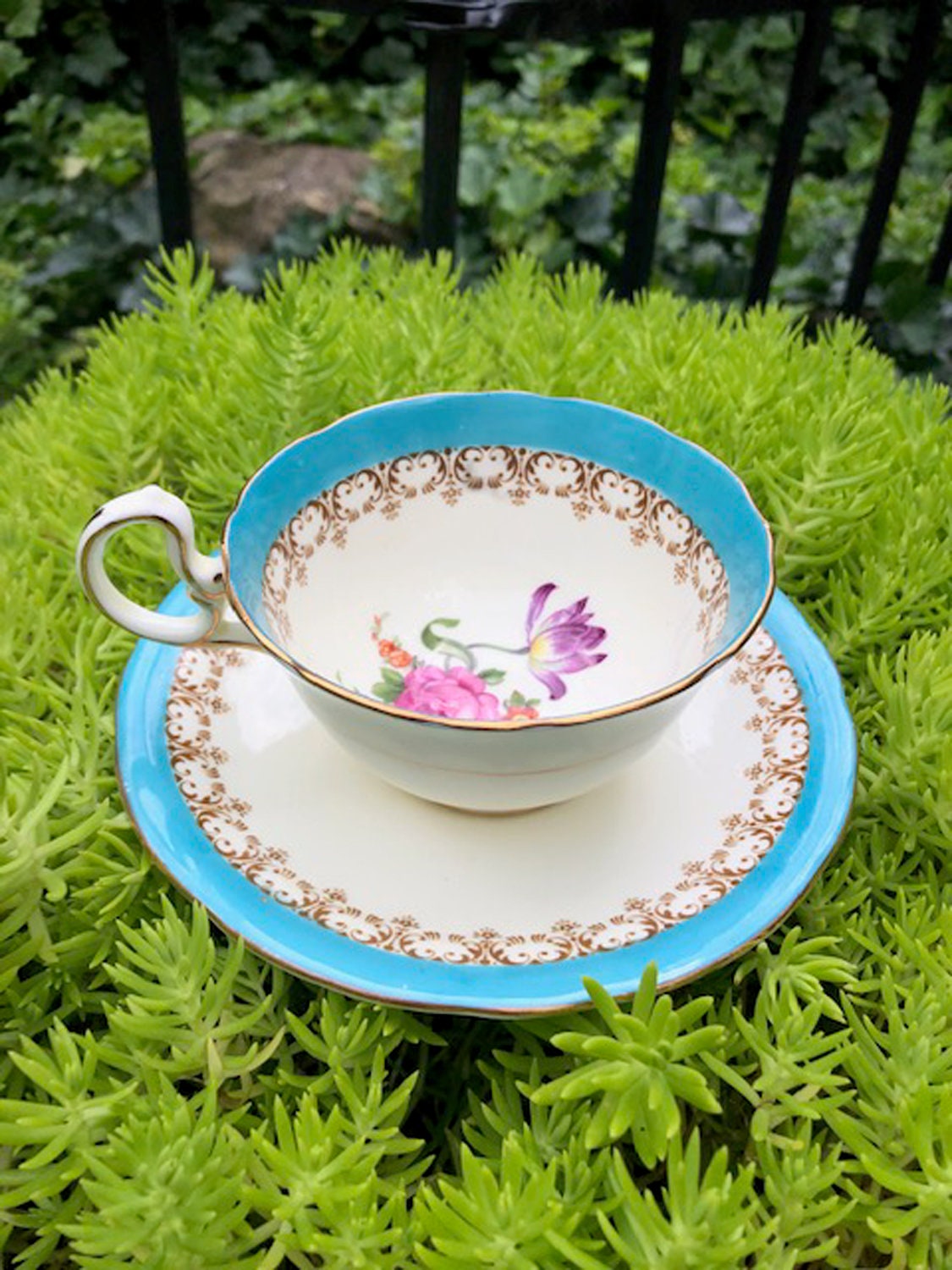 Antique Tea Cup and Saucer by Aynsley, England - Tampa Home & Garden Store