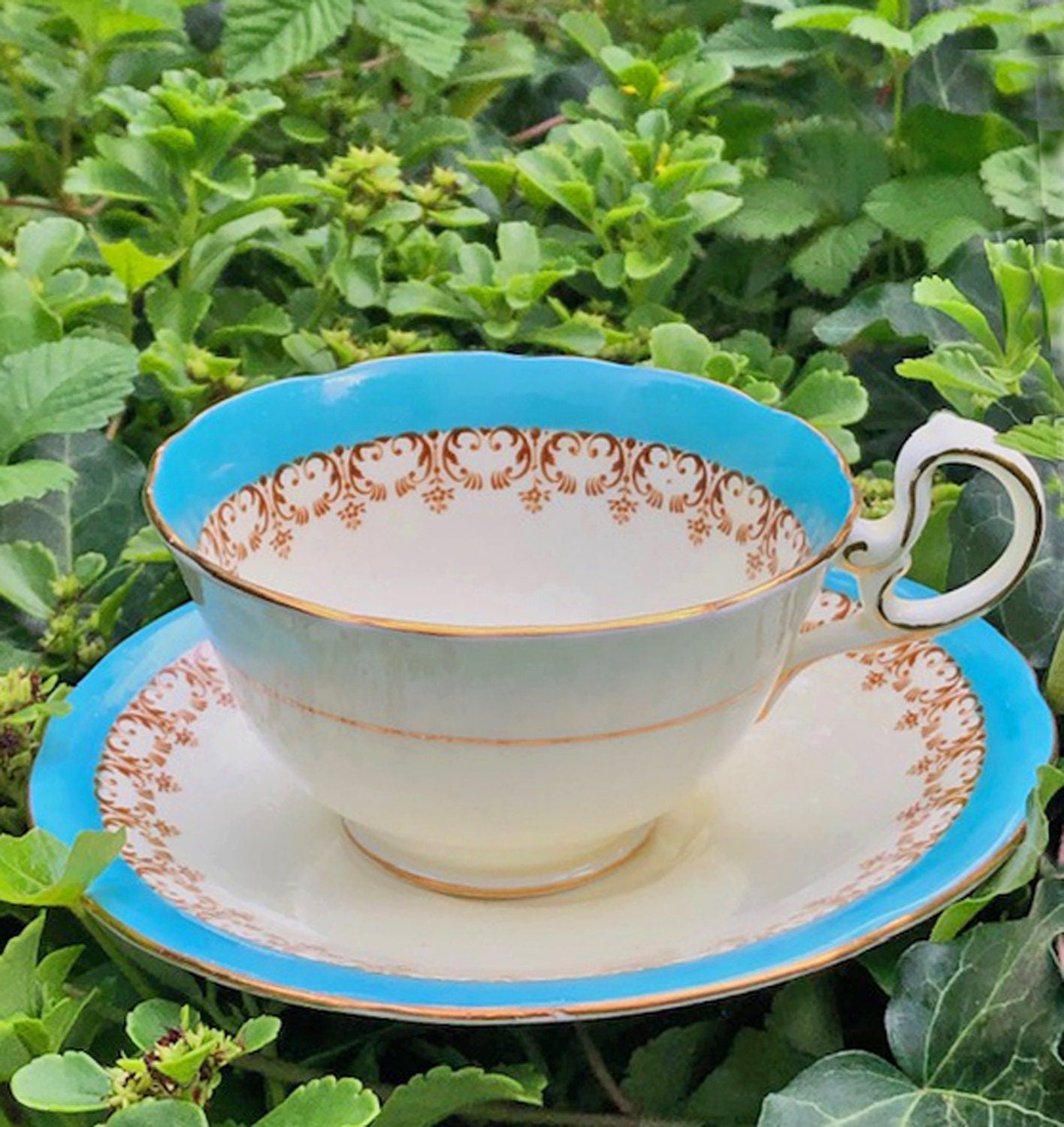 Antique Tea Cup and Saucer by Aynsley, England - Tampa Home & Garden Store