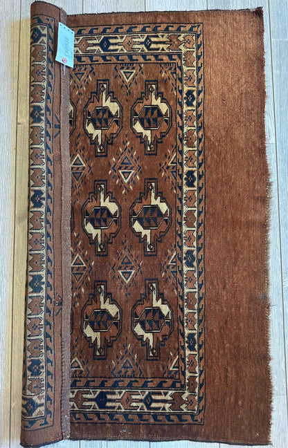 Antique Tekke Yomud Yomut Saryk Chuval Rug Bag Face, Turkmen Rug, Turkoman Rug 2’6”x3’9” - Tampa Home & Garden Store