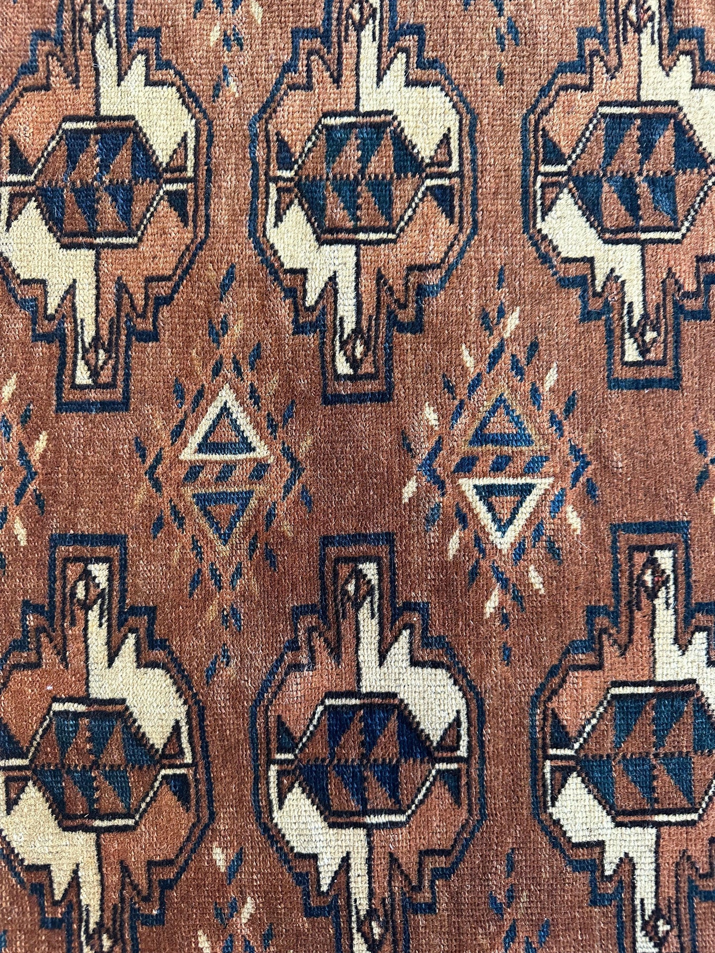 Antique Tekke Yomud Yomut Saryk Chuval Rug Bag Face, Turkmen Rug, Turkoman Rug 2’6”x3’9” - Tampa Home & Garden Store