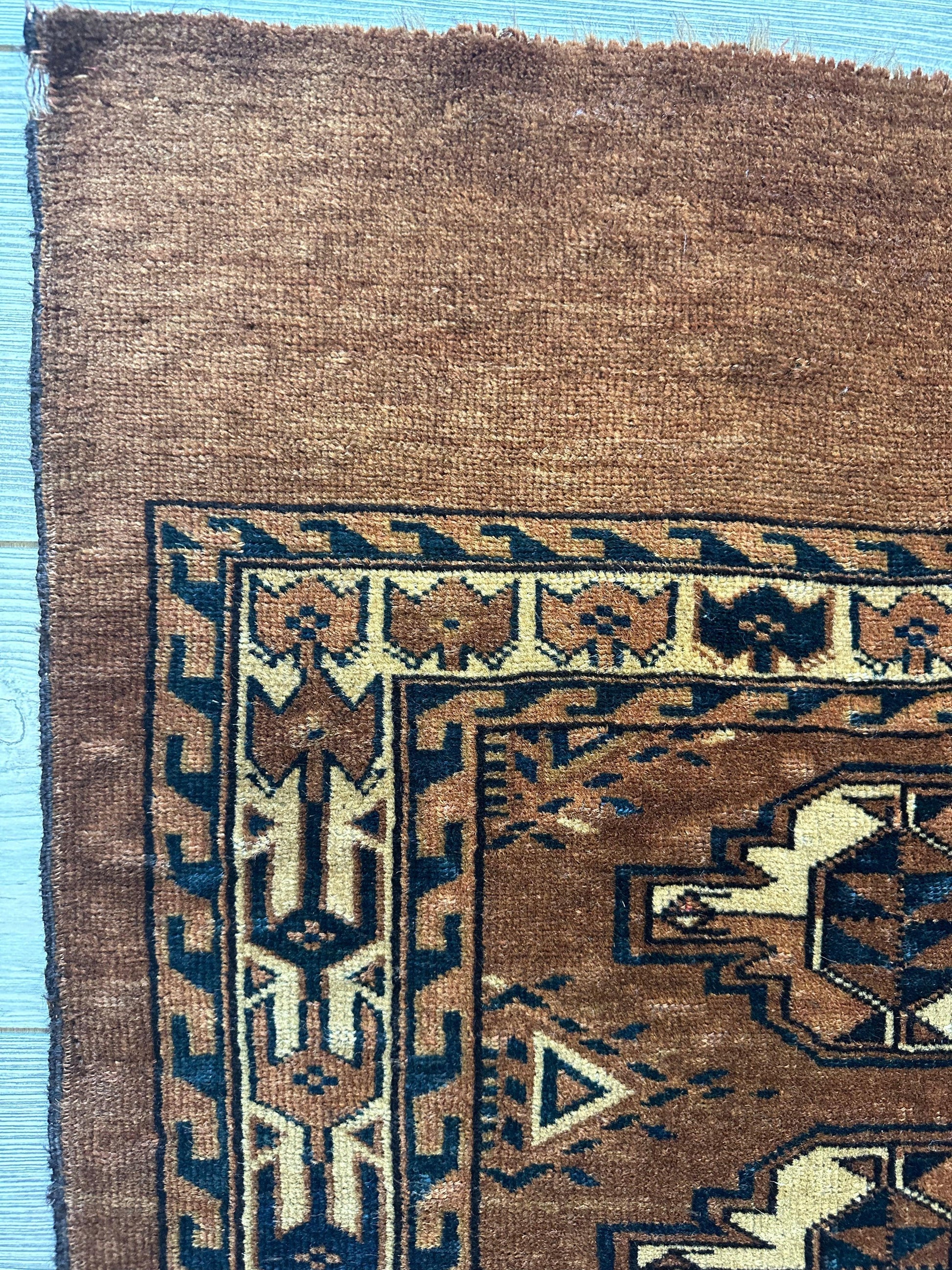 Antique Tekke Yomud Yomut Saryk Chuval Rug Bag Face, Turkmen Rug, Turkoman Rug 2’6”x3’9” - Tampa Home & Garden Store