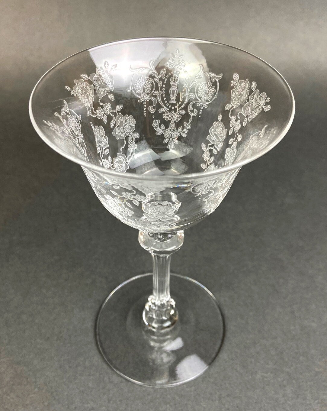 Antique Tiffin Franciscan Liquor/Cocktail  Glasses , Cherokee Rose Pattern , Set of 6. - Tampa Home & Garden Store