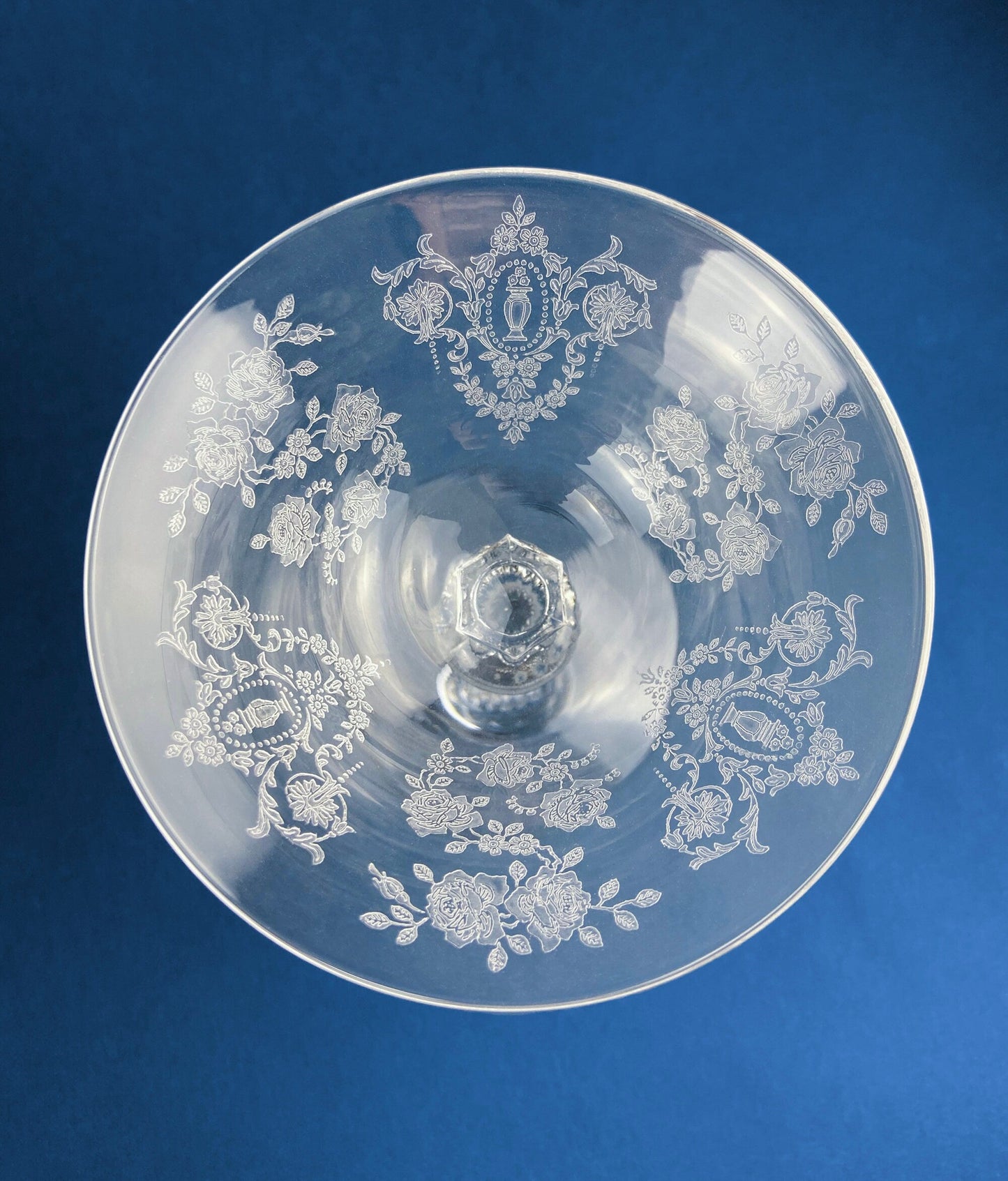 Antique Tiffin Franciscan Liquor/Cocktail  Glasses , Cherokee Rose Pattern , Set of 6. - Tampa Home & Garden Store