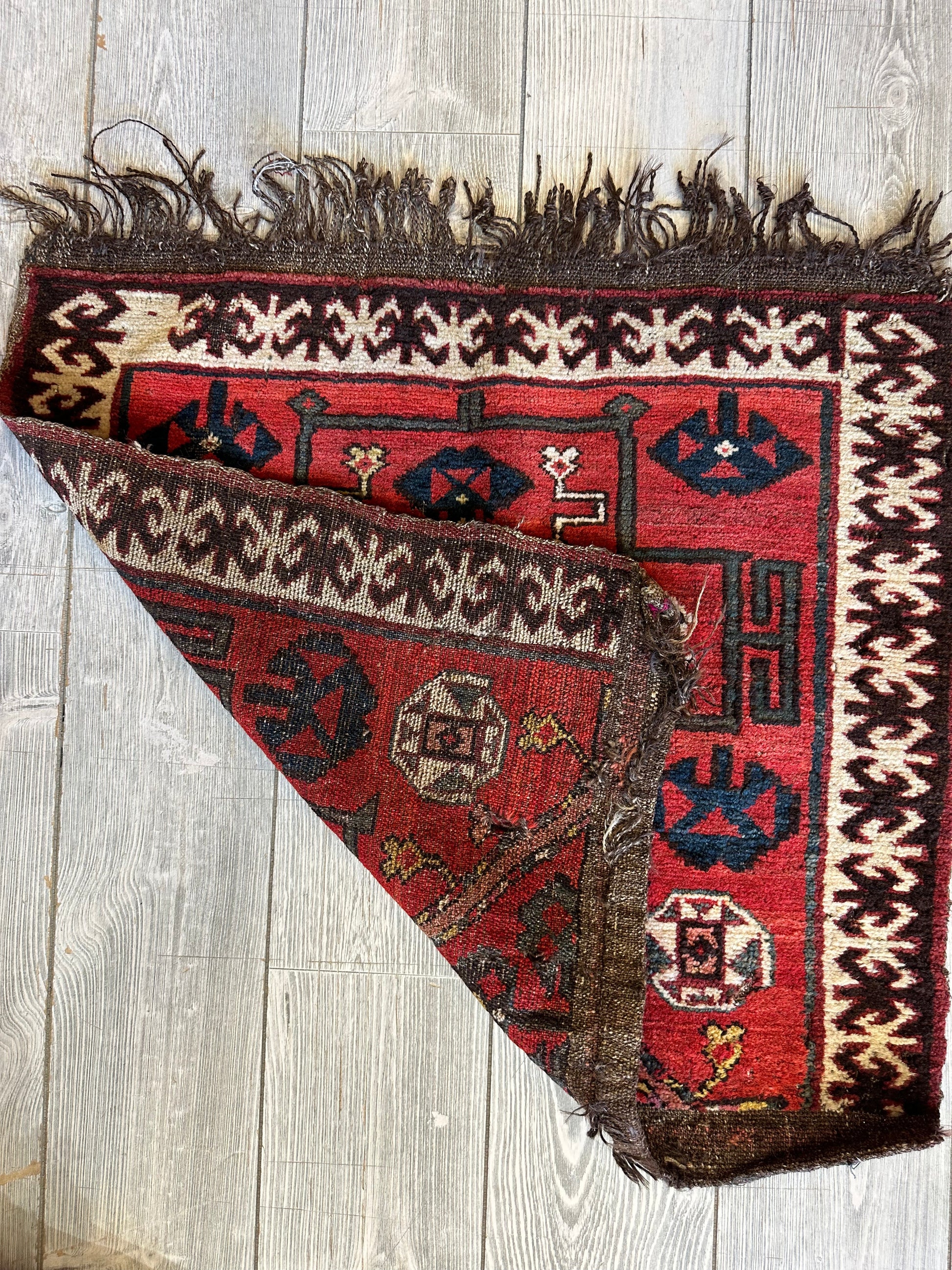 Antique Tribal Bagface - 18" X 18" - Tampa Home & Garden Store