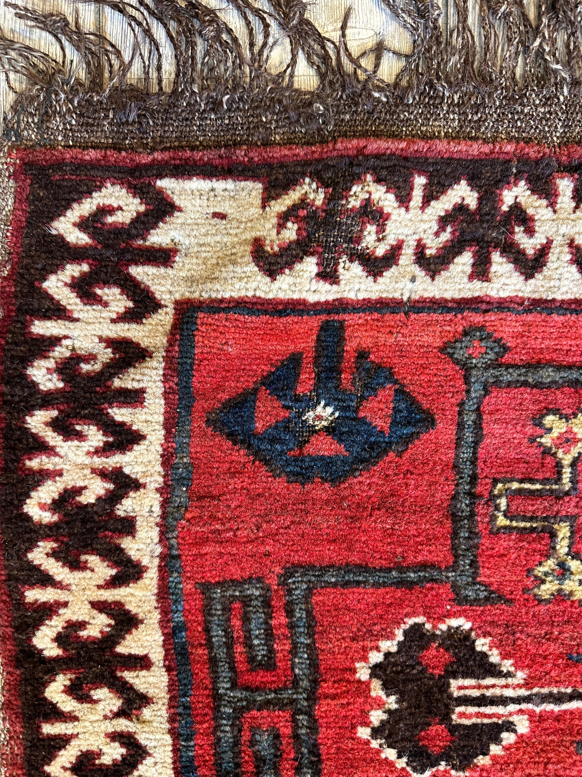 Antique Tribal Bagface - 18" X 18" - Tampa Home & Garden Store