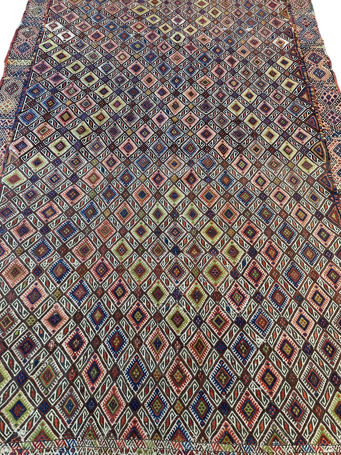 Antique Turkish Jajim Wool Rug 5’6” x 14’5” - Tampa Home & Garden Store