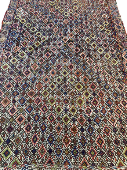 Antique Turkish Jajim Wool Rug 5’6” x 14’5” - Tampa Home & Garden Store