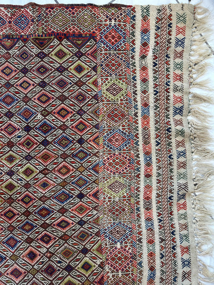 Antique Turkish Jajim Wool Rug 5’6” x 14’5” - Tampa Home & Garden Store