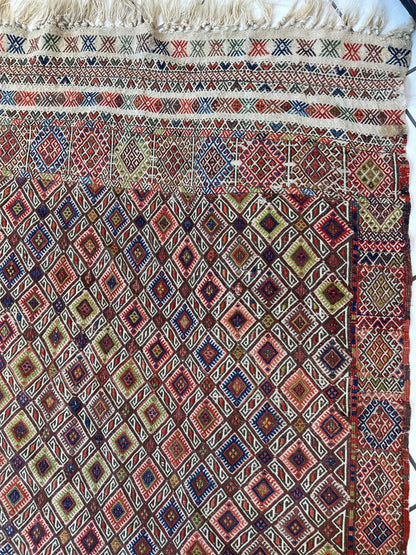 Antique Turkish Jajim Wool Rug 5’6” x 14’5” - Tampa Home & Garden Store